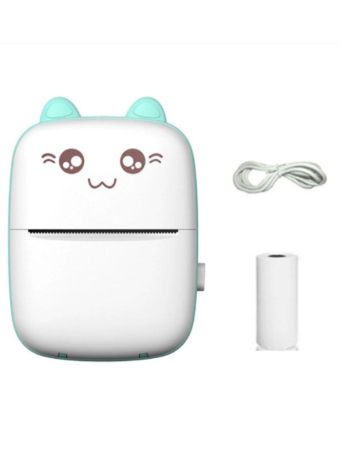 phomemo Mini Portable Printer, Ink-Free Thermal Printer, Wireless Printing via Mobile Phone, Includes 1 Roll of Paper, Suitable for Office, Home, Outdoor, Travel, etc. (Blue) - Image 1