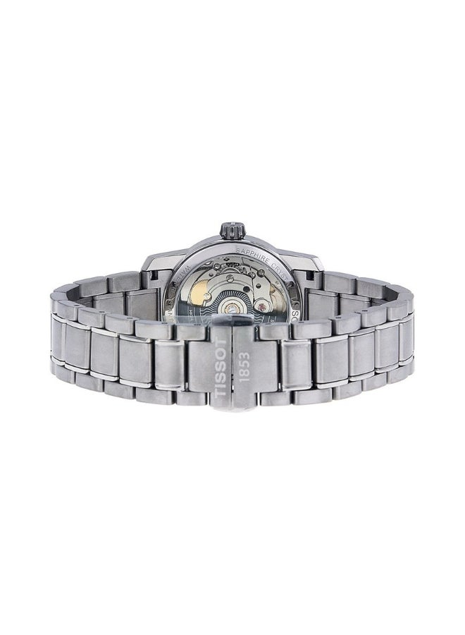 TISSOT T-Classic Automatic Black Dial Titanium Ladies Watch  - Image 3