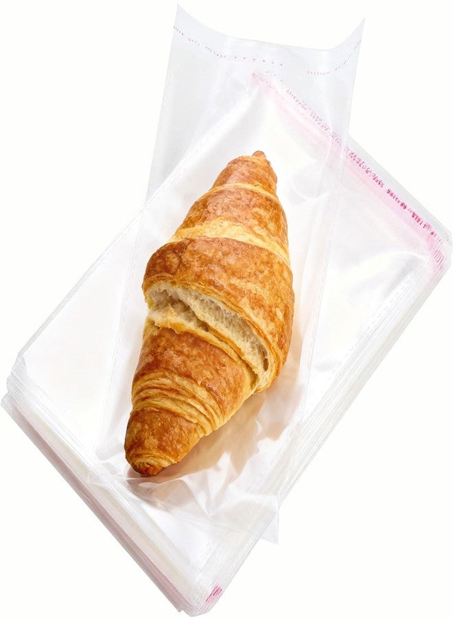 Macoota 200 Pcs 6" x 9" Thick 1.6 Mil Clear Self Sealing Resealable Cellophane Poly Bags Heavy-duty Adhesive Cello Plastic Bags Packaging Bakery Cookie Candy Candle Soap Prints Photos Card Gift OPP Bag - Image 1