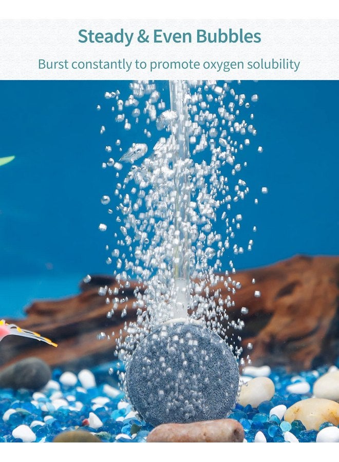 Pawfly Aquarium Air Stone Disc Bubbler 1.5 inch, Oxygen Diffuser Airstone for Nano Air Pumps Fish Tanks Buckets Small Ponds and DWC Reservoirs, 4 Pack - Image 2