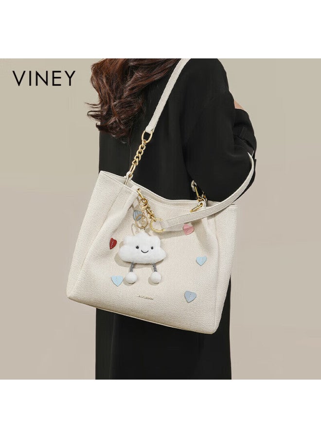 Viney Women's Leather Large Capacity Tote Bag Luxury Shoulder Bag Birthday Gift For Girlfriend Wife - Image 3