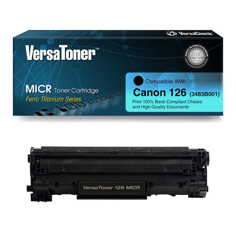 VersaCheck VersaToner - 126 (3483B001) MICR Toner Cartridge for Check Printing - Compatible with VersaCheck Canon M15 MX, Canon imageCLASS LBP6200D, LBP6230dw Printers, Black - Image 5