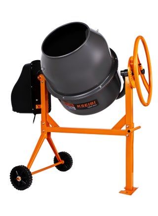 Cement Mixer 850W with Tank Capacity 200L, Portable Concrete Cement Mixing Machine for Stucco, Mortar Seeds, Feed, Safe and User-Friendly, Electric Cement Mixer Machine for Stucco with Wheel and Stand - pzsku/Z58D3100E154C45BB4F66Z/45/_/1705397500/065f6876-573d-4452-adb1-d2b6041566f4