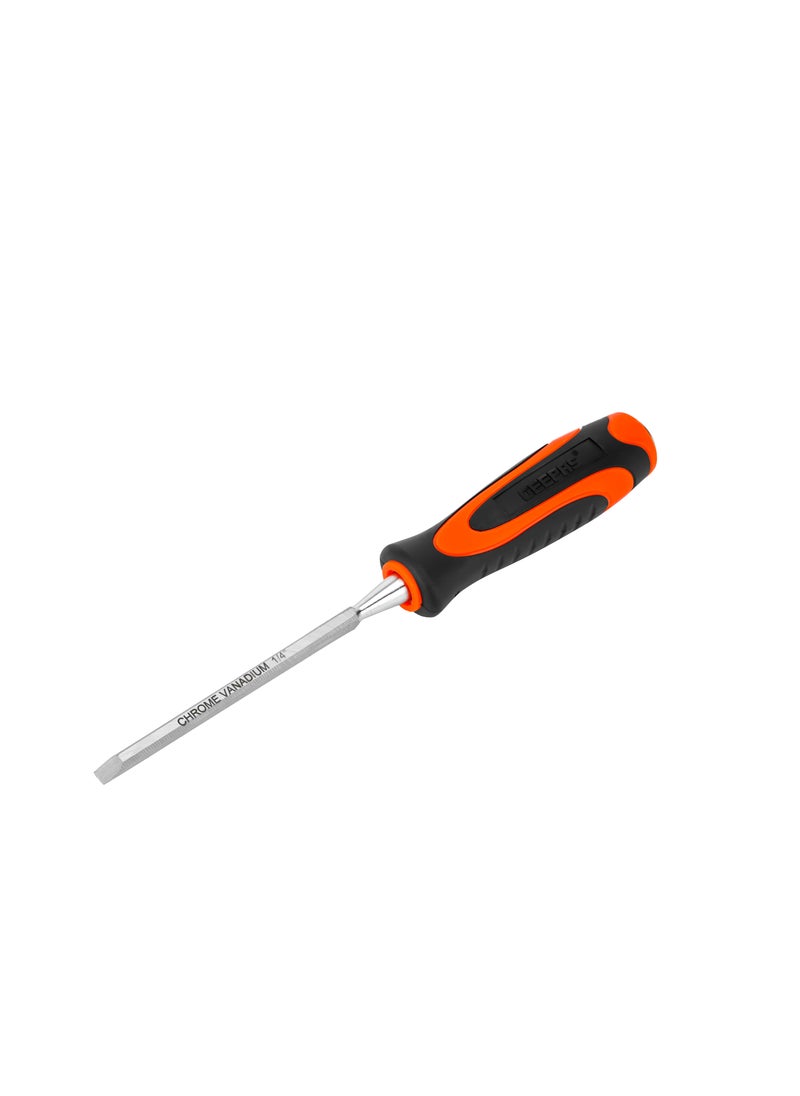 GEEPAS Geepas Toolz 1/4" Wood Chisel- GT59349, High-Quality Cr-V Construction, Induction Hardened, Equipped with TPR Handle, Light-Weight and Durable, Ideal for DIY, Home Improvement, General Repairs, Mainte  - Image 1
