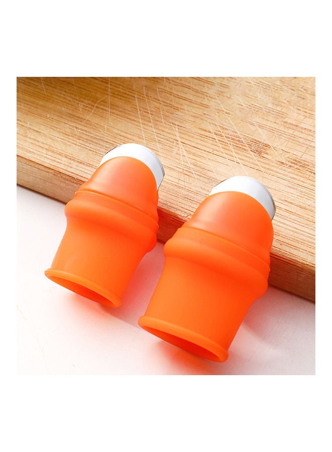 NIBEMINENT 6 Piece Gardening Thumb Cutter Set Orange - Image 2