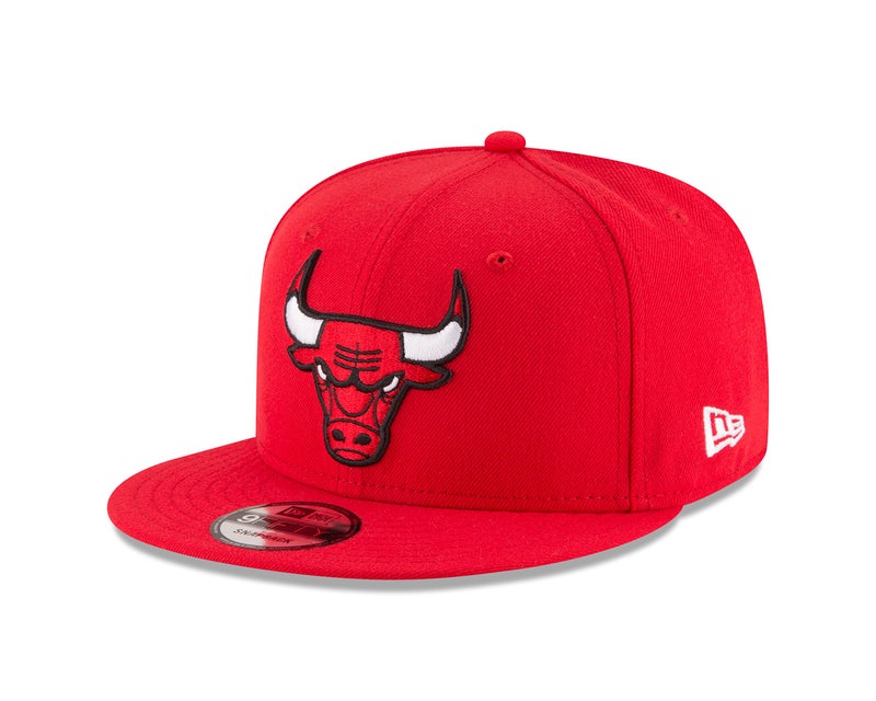 NEW ERA NBA Chicago Bulls Men's 9Fifty Team Color Basic Snapback Cap, One Size, Red - Image 1