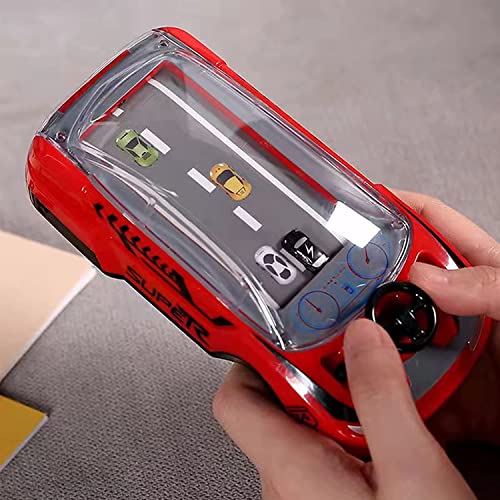 Goyal's Hand-Held Car Game Toy with Auto-Stop Crash Feature, Battery Operated Racing Puzzle Adventure Machine with Steering Wheel, Simulation Speed Car Toy for Kids (3+ Years) - Image 1