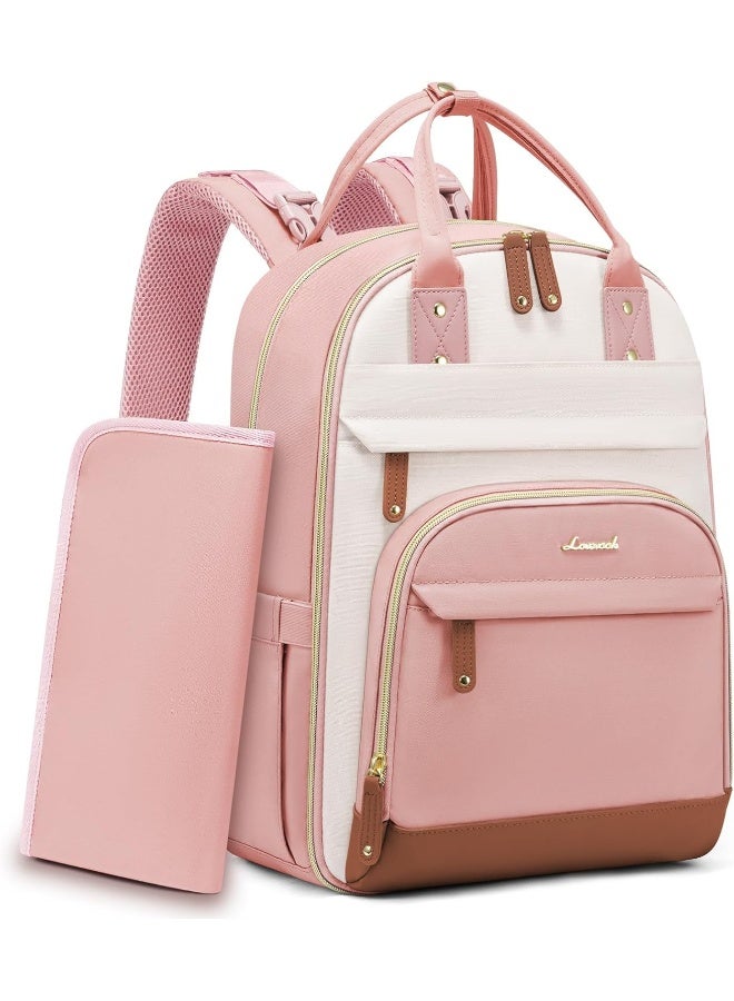 Lovevook حقيبة ظهر LOVEVOOK لحفاضات الأطفال، حقيبة أطفال مع وسادة تغيير - Image 1