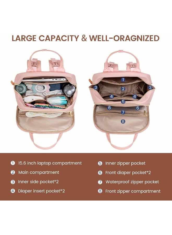 Lovevook حقيبة ظهر LOVEVOOK لحفاضات الأطفال، حقيبة أطفال مع وسادة تغيير - Image 2