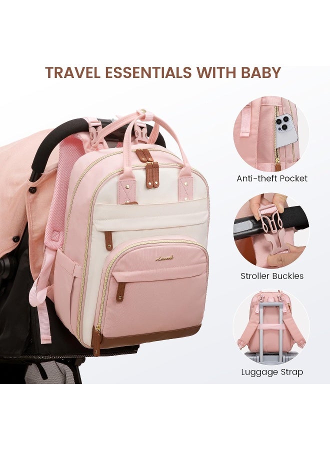 Lovevook حقيبة ظهر LOVEVOOK لحفاضات الأطفال، حقيبة أطفال مع وسادة تغيير - Image 4
