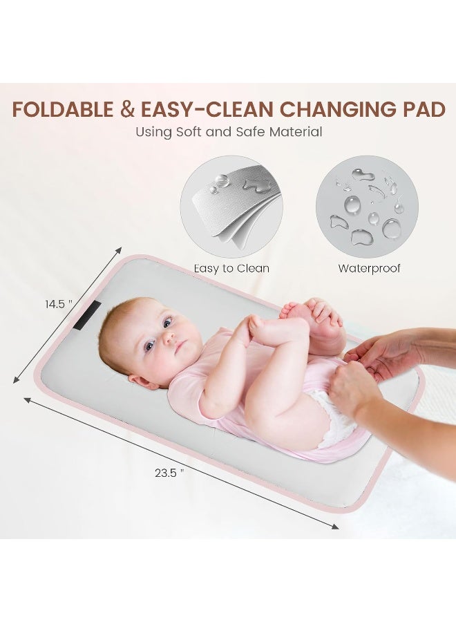 Lovevook حقيبة ظهر LOVEVOOK لحفاضات الأطفال، حقيبة أطفال مع وسادة تغيير - Image 5