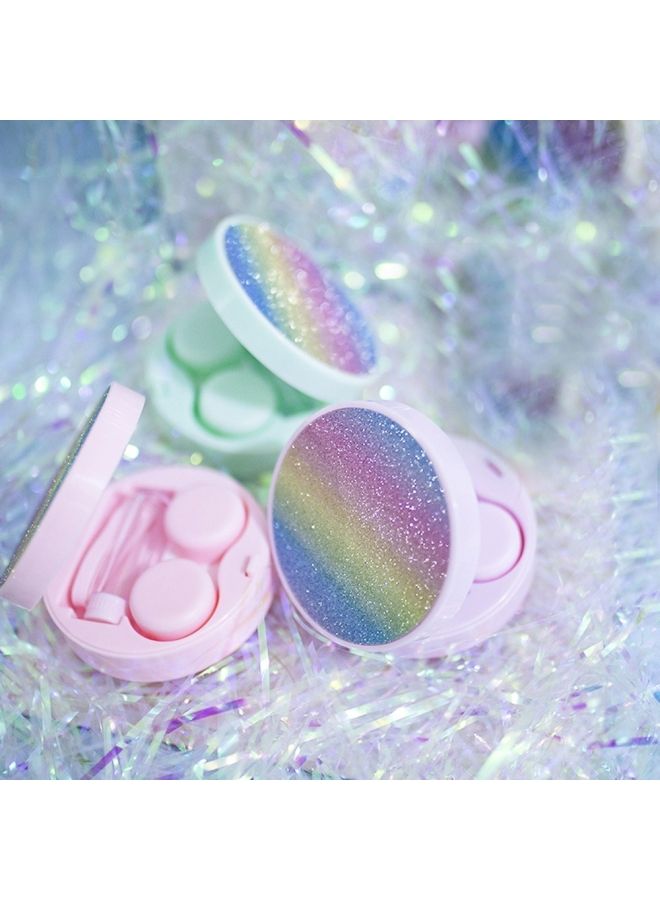 NIBEMINENT Rainbow Contact Lens Cases With Mirror  - Image 5