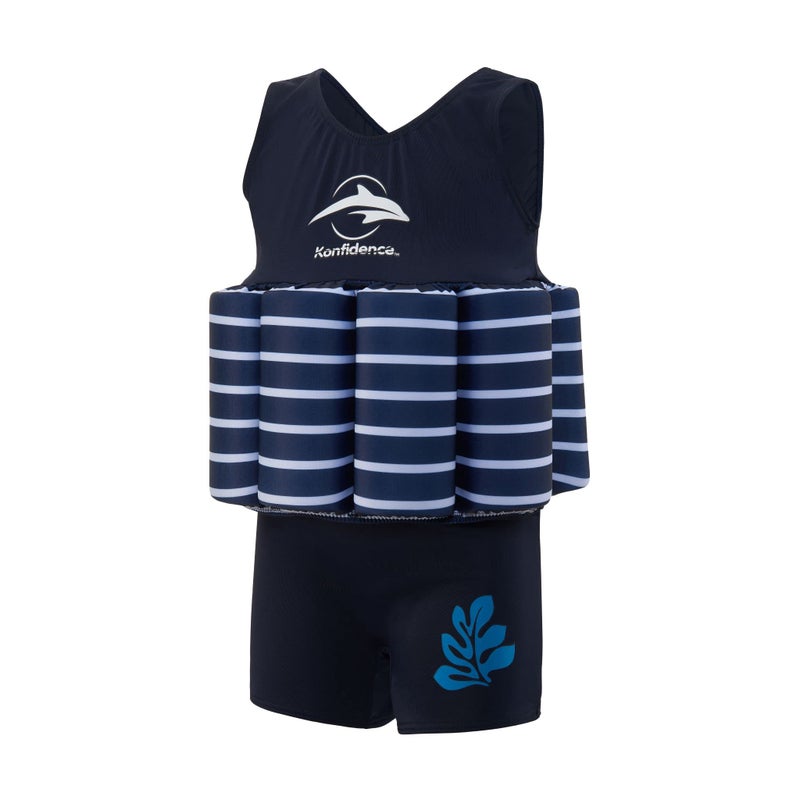 Konfidence Floatsuit (2-3 Years, Navy Breton Stripe) - Image 5