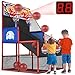 MOEAWS 2 in 1 Dual Basketball Arcade Game IndoorOutdoor With LED Scoring and Sound Sport Play Toy Includes 6 Balls Instruction Pump For Teen Kids Toddler Birthday Christmas Carnival Backyard Party Gift - Image 3