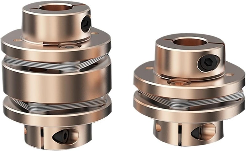 Flange Coupling LE D68L54/74 Flexible Motor Shaft Coupler Aluminium Diaphragms Universal Joint for 3D Printer Cardan(LE1-B-D68L54-15X15) - Image 1