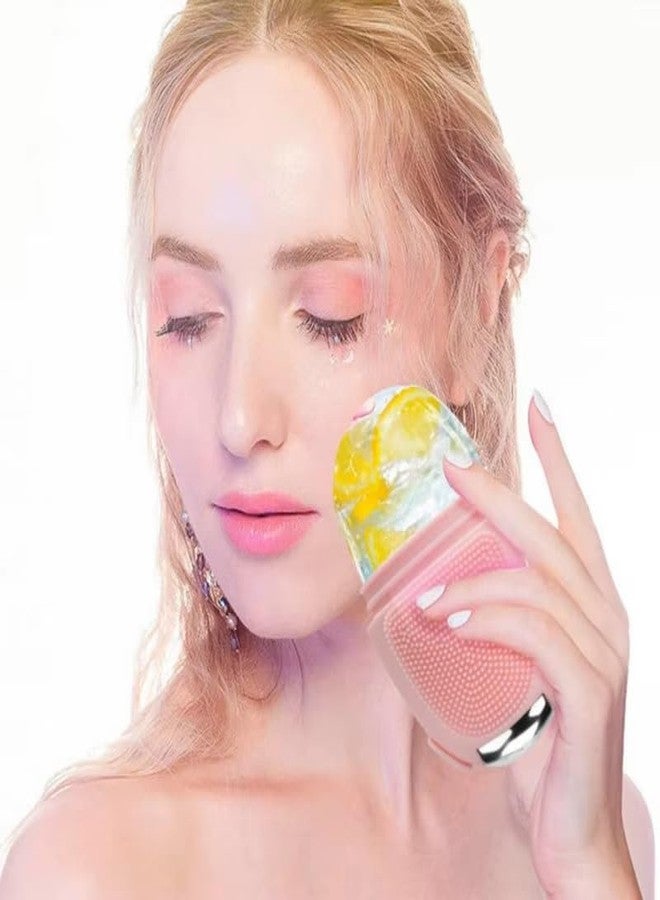 MeSkin 4 in 1 Multifunctional Silicone Ice Face Roller: Stainless Steel Roller with Silicone Exfoliator and Makeup Brush Cleaner - Facial Beauty Tool - Image 5