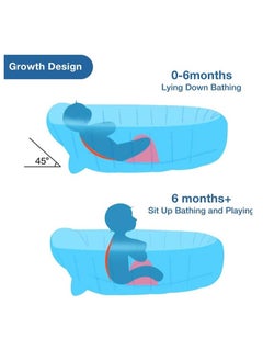 Intime Inflatable Baby Bathtub - Blue  - Image 5
