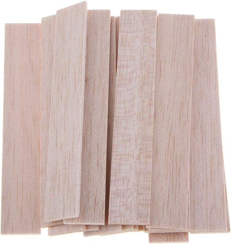 klarako50/90/110/150/180mm Long Natural Balsa Sticks Strips For Modeling DIY Crafts klarakoWood, 20 Pieces 110mm - Image 3