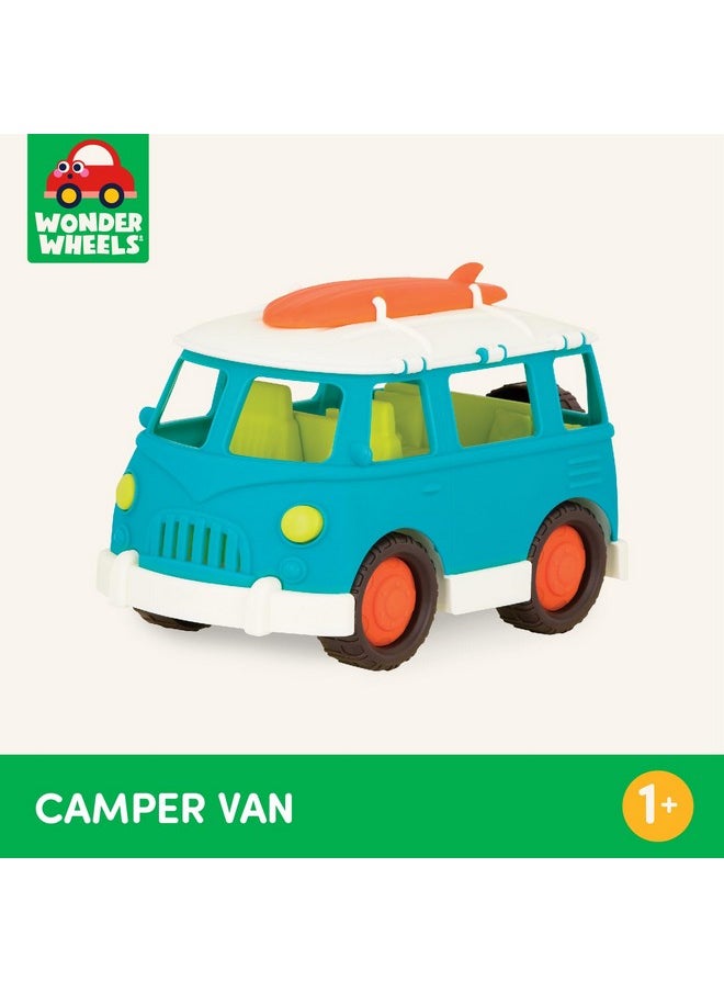 BATTAT Battat- Wonder Wheels - Blue Toy Camper Van - Toy Rv For Kids, Toddlers - Realistic Details- Recyclable Materials- Camper Van- 1 Year +  - Image 5