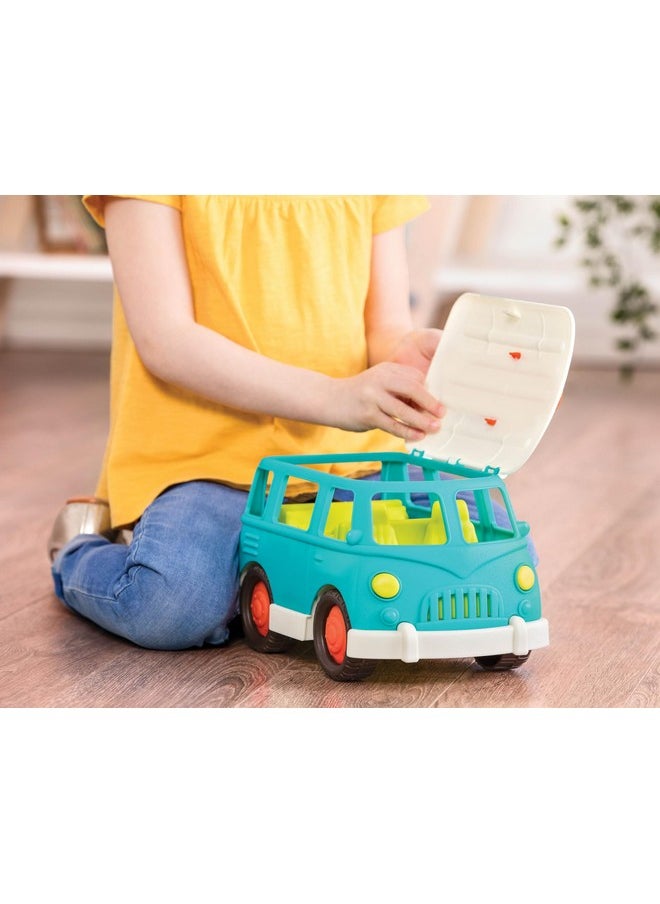 BATTAT Battat- Wonder Wheels - Blue Toy Camper Van - Toy Rv For Kids, Toddlers - Realistic Details- Recyclable Materials- Camper Van- 1 Year +  - Image 2
