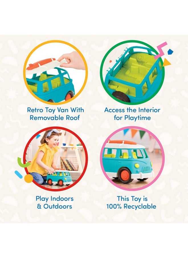 BATTAT Battat- Wonder Wheels - Blue Toy Camper Van - Toy Rv For Kids, Toddlers - Realistic Details- Recyclable Materials- Camper Van- 1 Year +  - Image 3