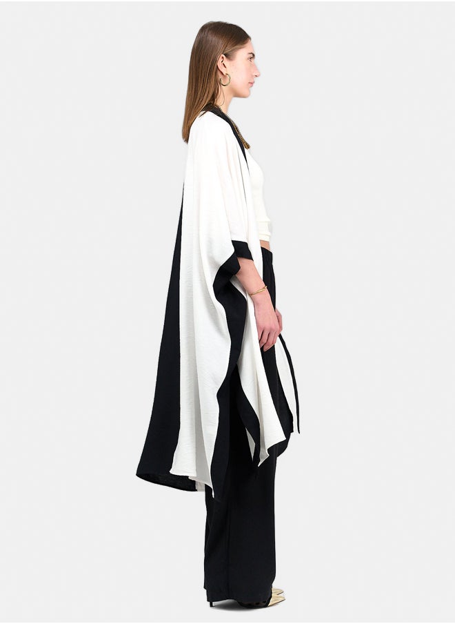 Clue Dual Tone Flowy Kimono  - Image 3