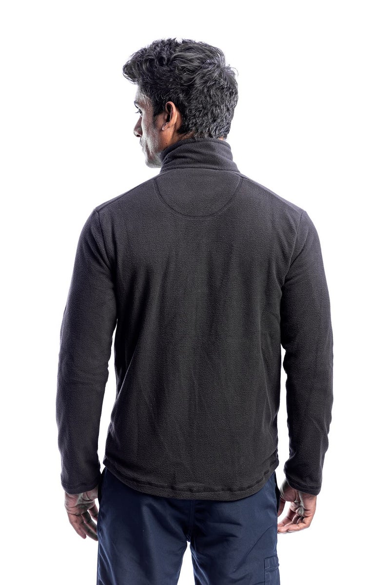 Tripole Anti-Pilling Fleece Winter Jacket and Windcheater (IN, Alpha, S, Regular, Black) - Image 4