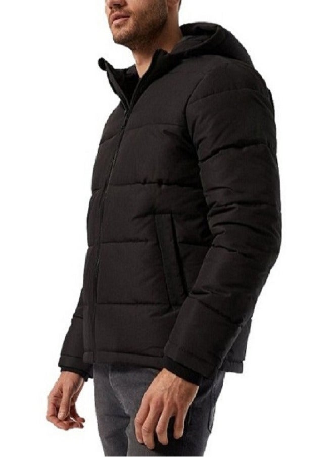 general Hooded Winter Coat Warm Puffer Jacket with Removable Hood - Image 1