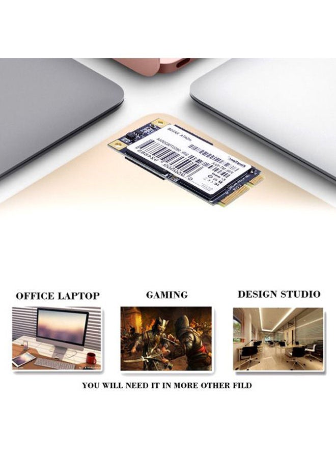 نيبمينينت - محرك أقراص SSD MSATA صغير، بمنفذ PCI-E MLC . أسود / ذهبي فضي - Image 1