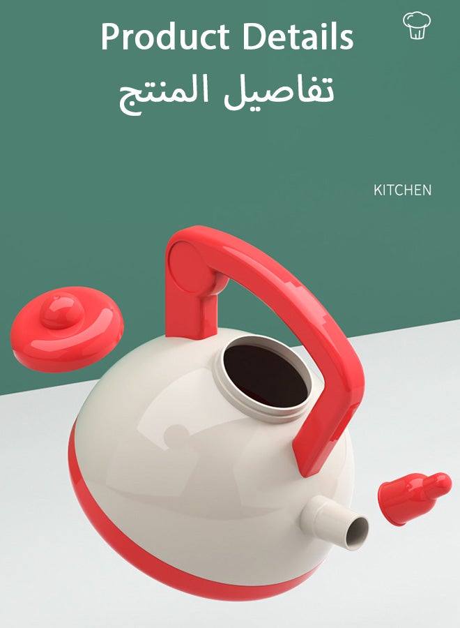 شبيلي مجموعة ألعاب المطبخ 73 قطعة للأطفال 3+، طقم طبخ مع أواني، مقالي، شواية شواء، موقد كهربائي، تقطيع الطعام والخضروات التخيلي، ملحقات المطبخ للبنات والأولاد، ألعاب تعليمية للأطفال - Image 3