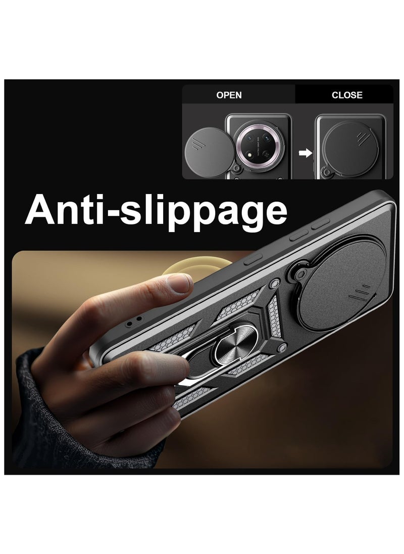 Generic Phone Cover for Honor X9c 5G with Slide Camera Cover Drop Protective Phone Case with Magnetic Car Mount Holder  - Image 5