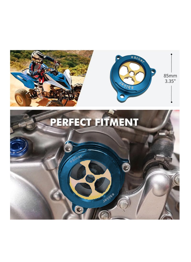 Generic CNC machined Blue Color Oil Filter Cover for Yamaha Raptor 700R, 1 Piece  - Image 5