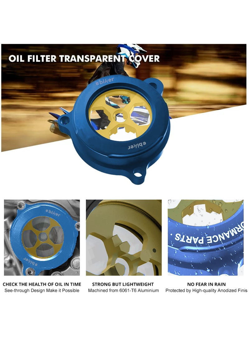 Generic CNC machined Blue Color Oil Filter Cover for Yamaha Raptor 700R, 1 Piece  - Image 4