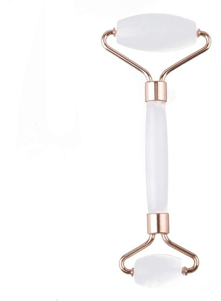 Natural stone face and neck roller – to stimulate collagen, promote skin radiance, and combat aging – 2 pieces – Navy blue - Image 2