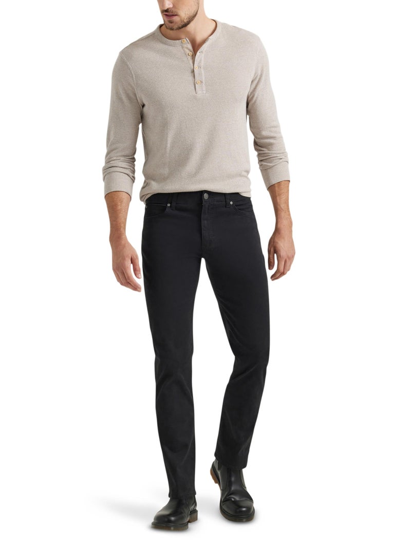 Lee Men's Extreme Motion Straight Taper Jean Black 29W x 30L - Image 2