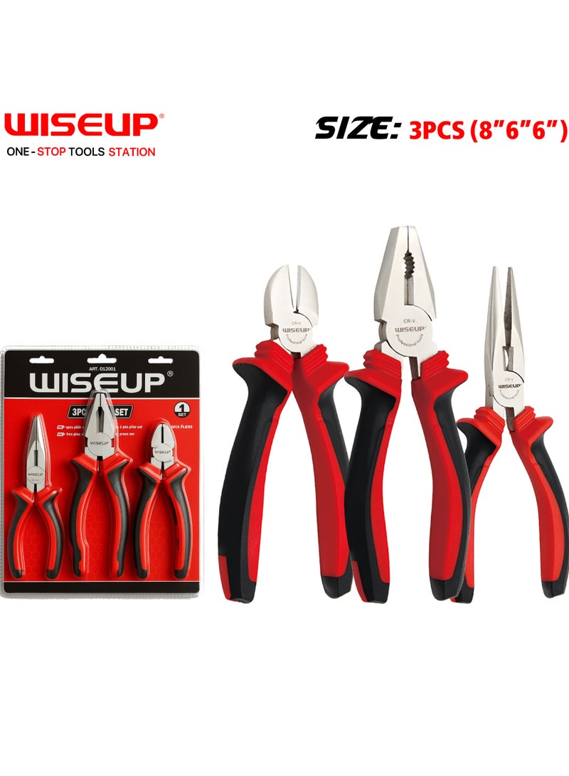 وايزأب مجموعة كماشة مكونة من 3 قطع، 6/6/8 - Image 1