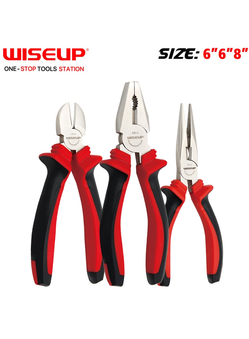 وايزأب مجموعة كماشة مكونة من 3 قطع، 6/6/8 - Image 2