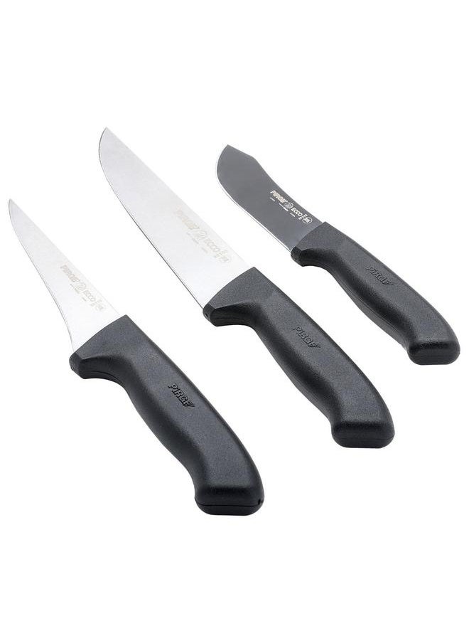 Berg - Steelberg Knife Set 4/5/7 Inch Turkish Black - Image 1