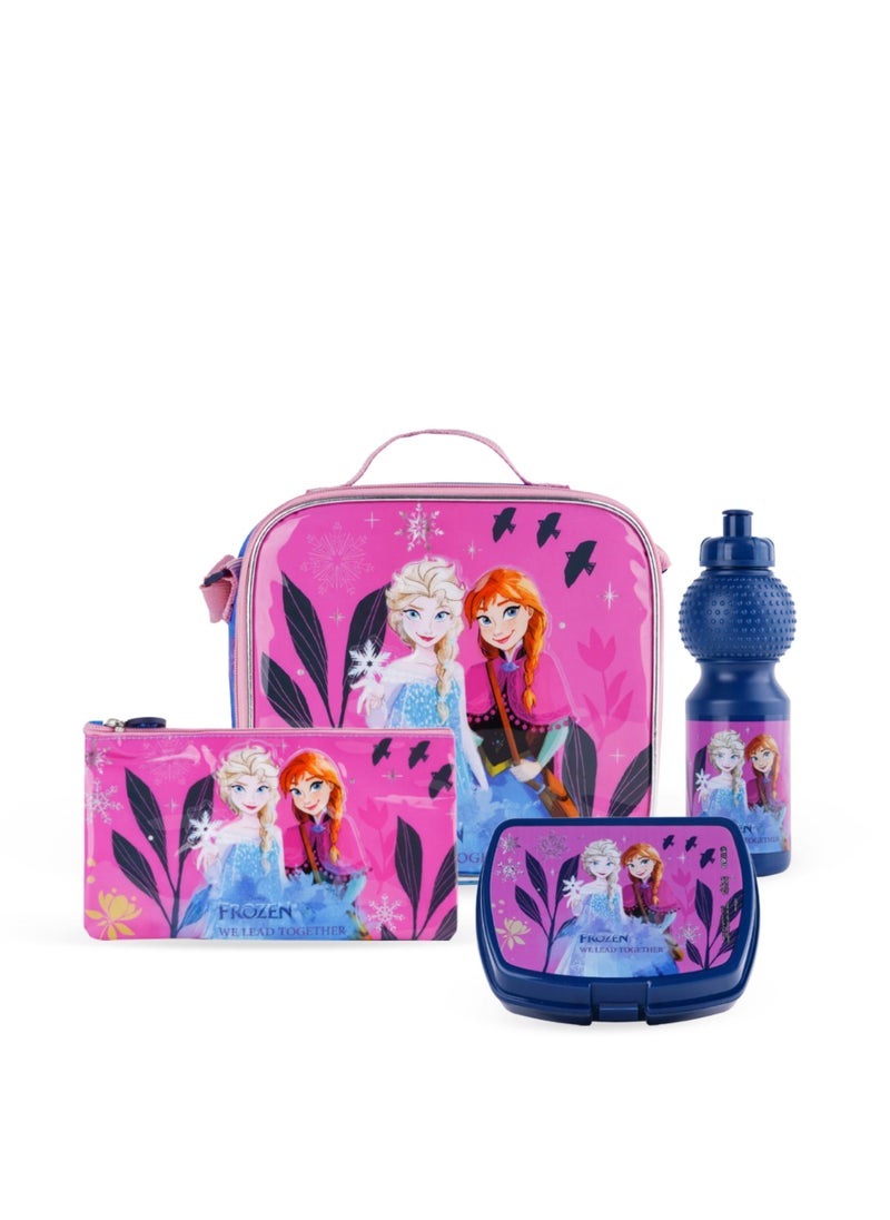 Disney FROZEN - Disney Frozen 5in1 Trolley Box Set 16" - Back to School Backpack, Kids’ Trolley Bag, Colorful School Bag, Extendable Trolley for Kids, and Lunch Bag with Thermal Insulation - Image 1