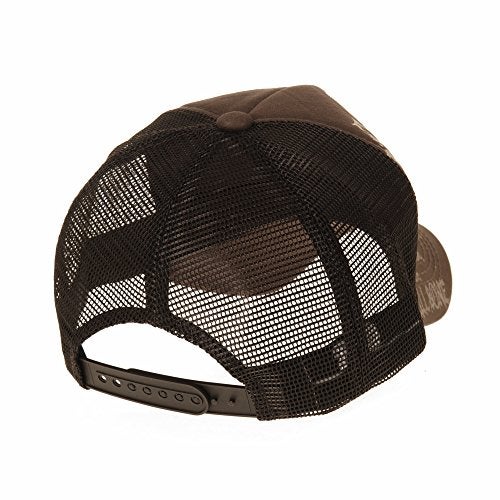 WITHMOONS Meshed Baseball Cap Skull Rhinestones Trucker Hat KR1751 (Brown) - Image 3