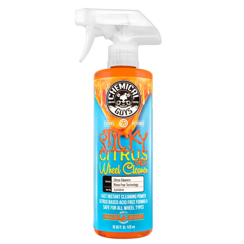Chemical Guys CLD10516 Sticky Citrus Wheel Cleaner Gel, (Safe For All Wheel Types) Works on Cars, Trucks, SUVs, Motorcycles, RVs & More, 16 fl oz - Image 1