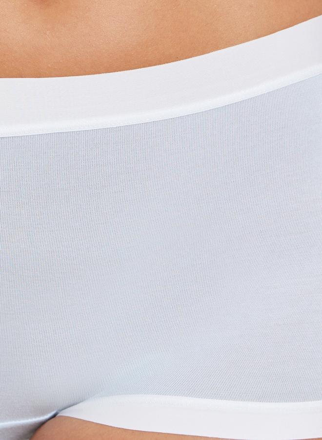 Styli Pack of 5 - Cotton Elastane Boyshort Briefs with Bow Detail - Image 4