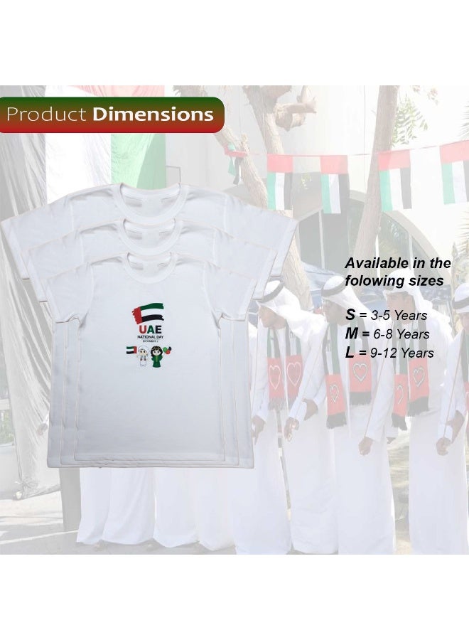 Home Smart National Day Shirt with Cap for Kids Celebrate UAE National Day in Style Dress for National Festive Events - Image 2