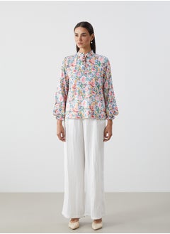 LC WAIKIKI Tie Neck Floral Women's Blouse  - Image 2
