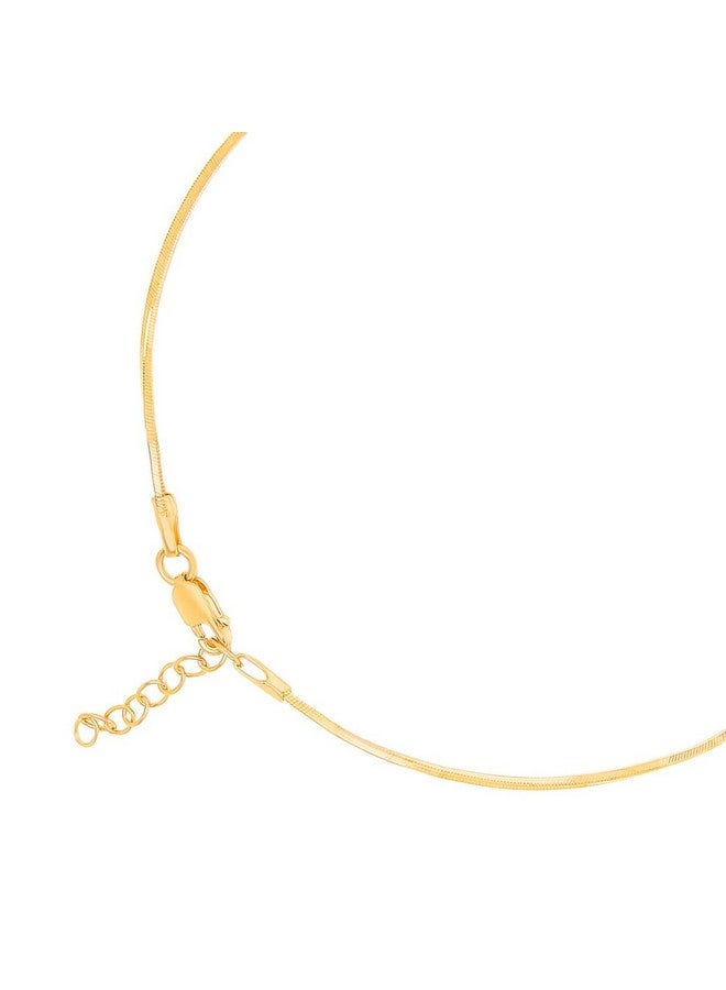 ZAVYA 925 Sterling Silver Modest Minimal Gold Plating Anklet (Pair) | Gift for Women & Girls | With Certificate of Authenticity & 925 Stamp |Rakhi Gift for Sister - Image 5