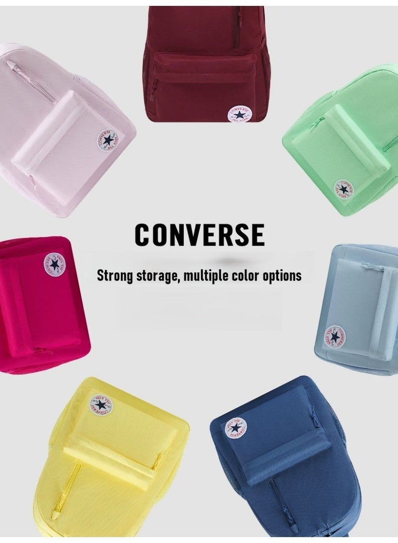 CONVERSE كونفيرس حقيبة ظهر للجنسين بسعة كبيرة مع حجرة للابتوب، حقيبة ظهر مدرسية متعددة الجيوب، حقيبة ظهر كاجوال للمدرسة والسفر والعمل - Image 4