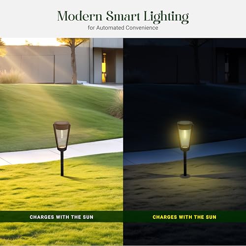 Dylect® Luxe Decorative Solar Garden Light/Pathway Light for Garden, Resort/Hotel, Outdoor Plants, Balcony, Terrace Garden, Up to 8Hr Run-Time, IP44 Waterproof (Ground Mount, Cool White) - Image 4