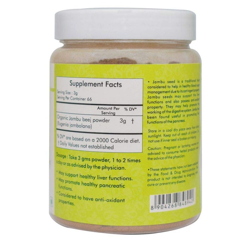 AL Ayurvedic Life Organic Jambu beej Powder  200gms - Image 4