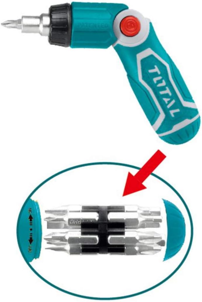 TOTAL 13 Pieces Ratchet Screwdriver Set - Image 3