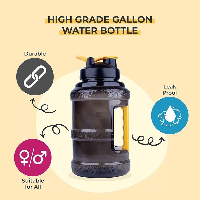 Delzon Delzon Gym 25 Litre Water Bottle with Wide Mouth Flip Cap Leakproof Sports Gallon Water Bottle Travel Outdoor Sport HomeOffice Multicolor - Image 3